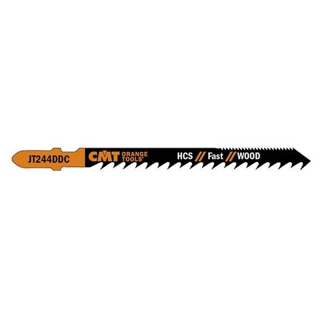 Cmt Orange Tools JIG SAW BLADES WOOD/COARSE CURVE DUO CUT, 5 Pack, 5PK JT244DDC-5